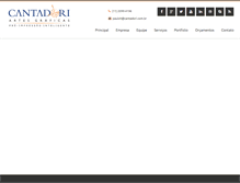 Tablet Screenshot of cantadori.com.br